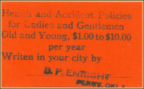 Back of Barney's business card