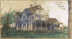 Photograph of the home of Patrick and Anna Enright northwest of Perry, Oklahoma