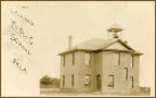 Postcard of the Lahoma Public School in 1907