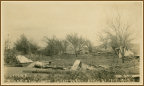 Postcard of Two Homes in East Perry after Tornado of April 20, 1912