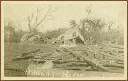 Postcard of Destruction from Tornado- Baughs Home