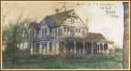 Postcard of Home of Barney's Parents, P. M. and Anna Enright, NW of Perry