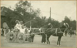 1910 Flower Parade decorated buggy